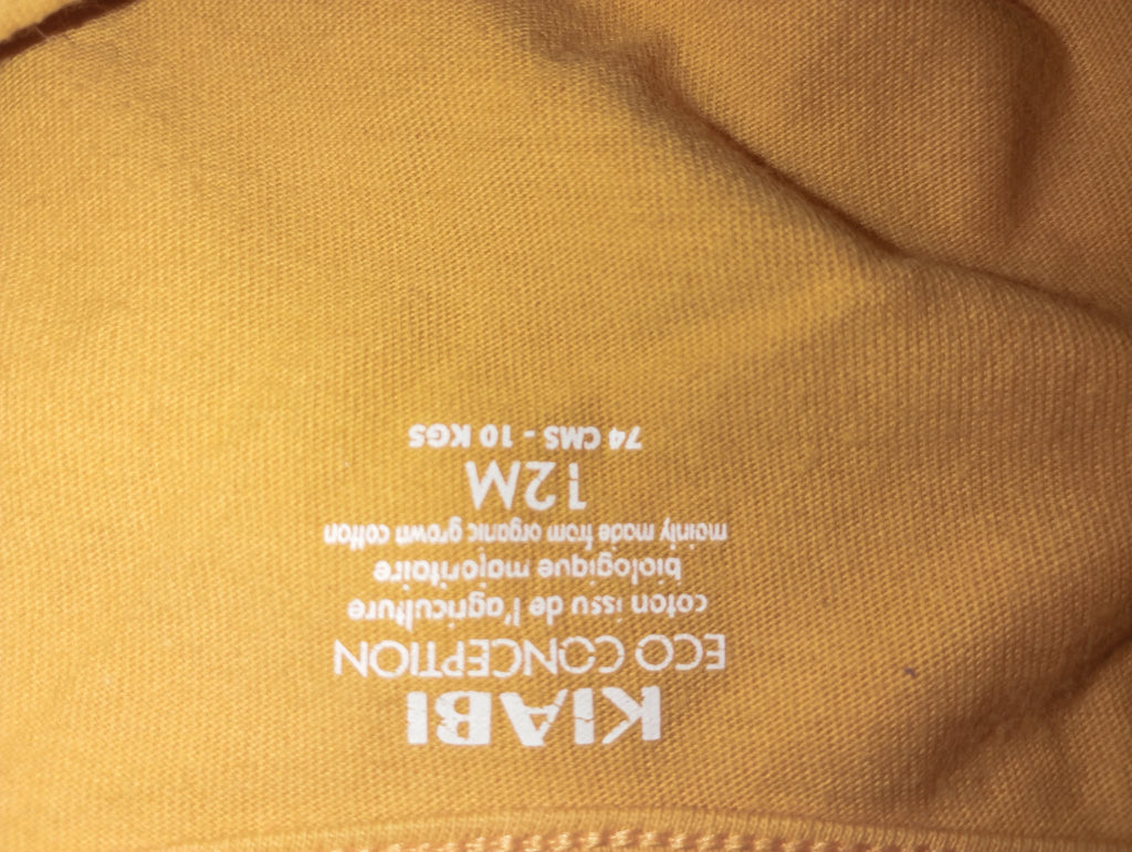 Robe Jaune "Kiabi" 12 Mois