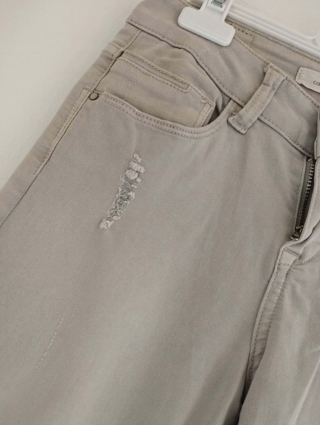 Jean Slim Gris "Cache Cache" Taille 34/XS