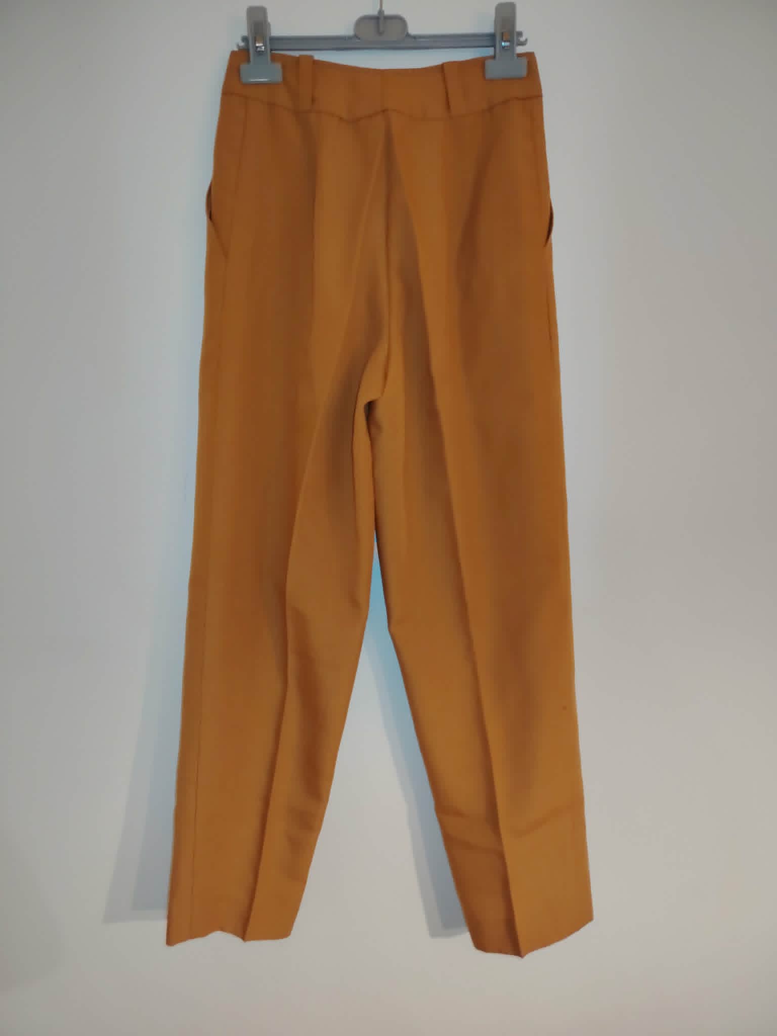 Ensemble Tailleur Moutarde Veste/ Pantalon Droit XS/S