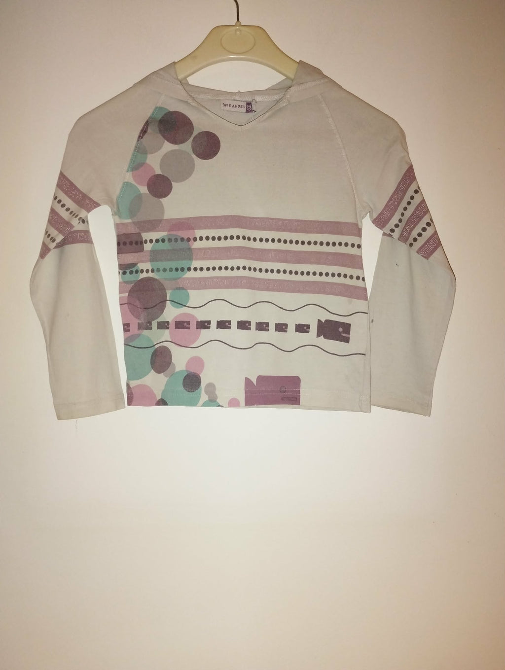 Tee-Shirt Capuche Manches Longues "Tape à L'Oeil" 6 Ans