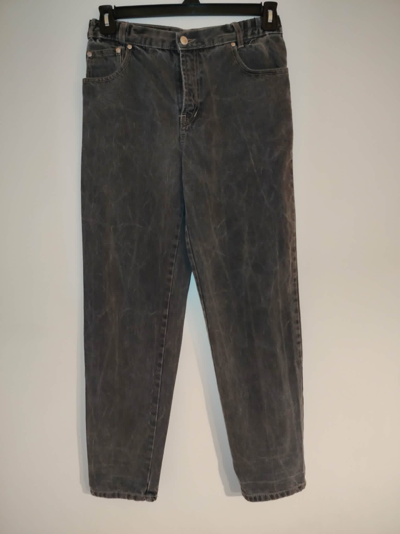 Jean Taille Haute Noir Droit 36/S