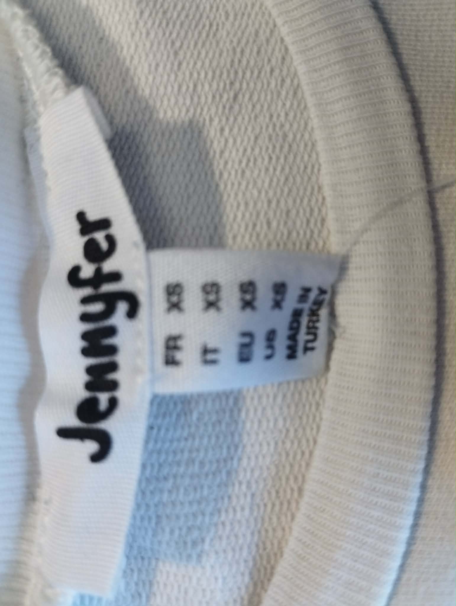 Sweat Blanc "Jennyfer" Taille 34/XS