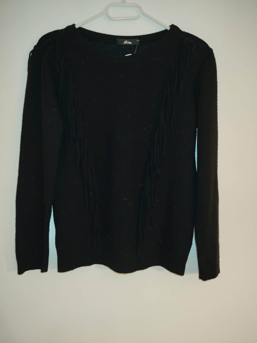 Pull en Maille Noir " Mim " 36/S