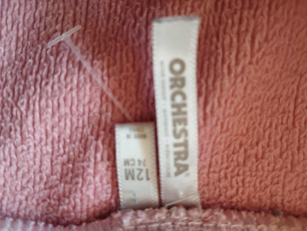 Pantalon Epais Rose Pâle "Orchestra" 12 Mois