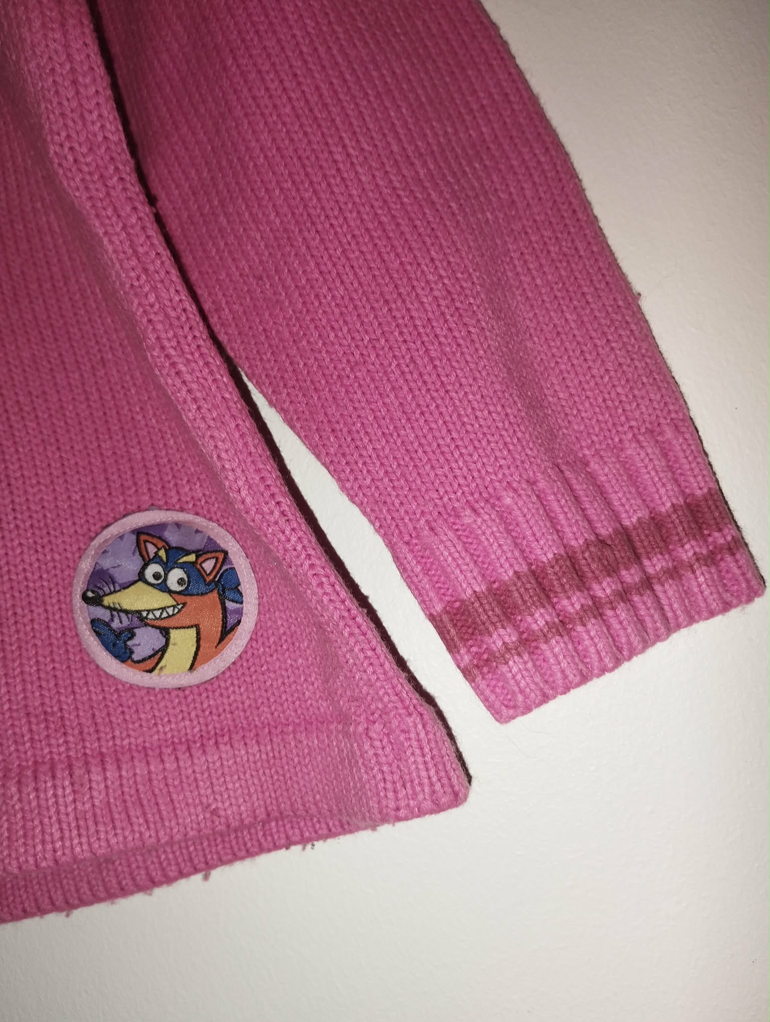 Pull Maille Rose "Dora L'exploratrice" 6 Ans
