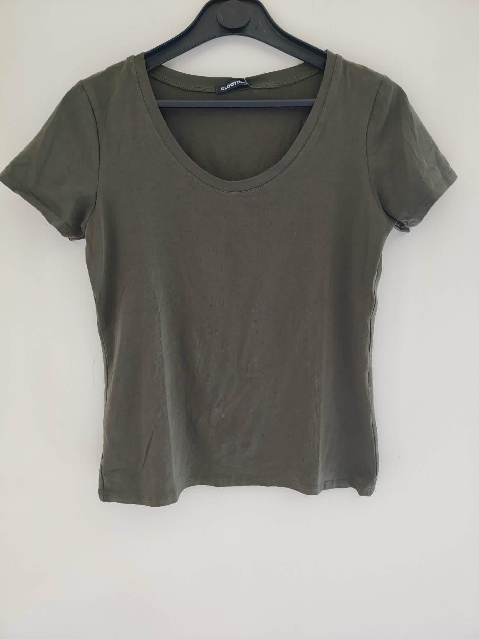 Tee-Shirt Kaki Manches Courtes "Cloothes" 38-40/M