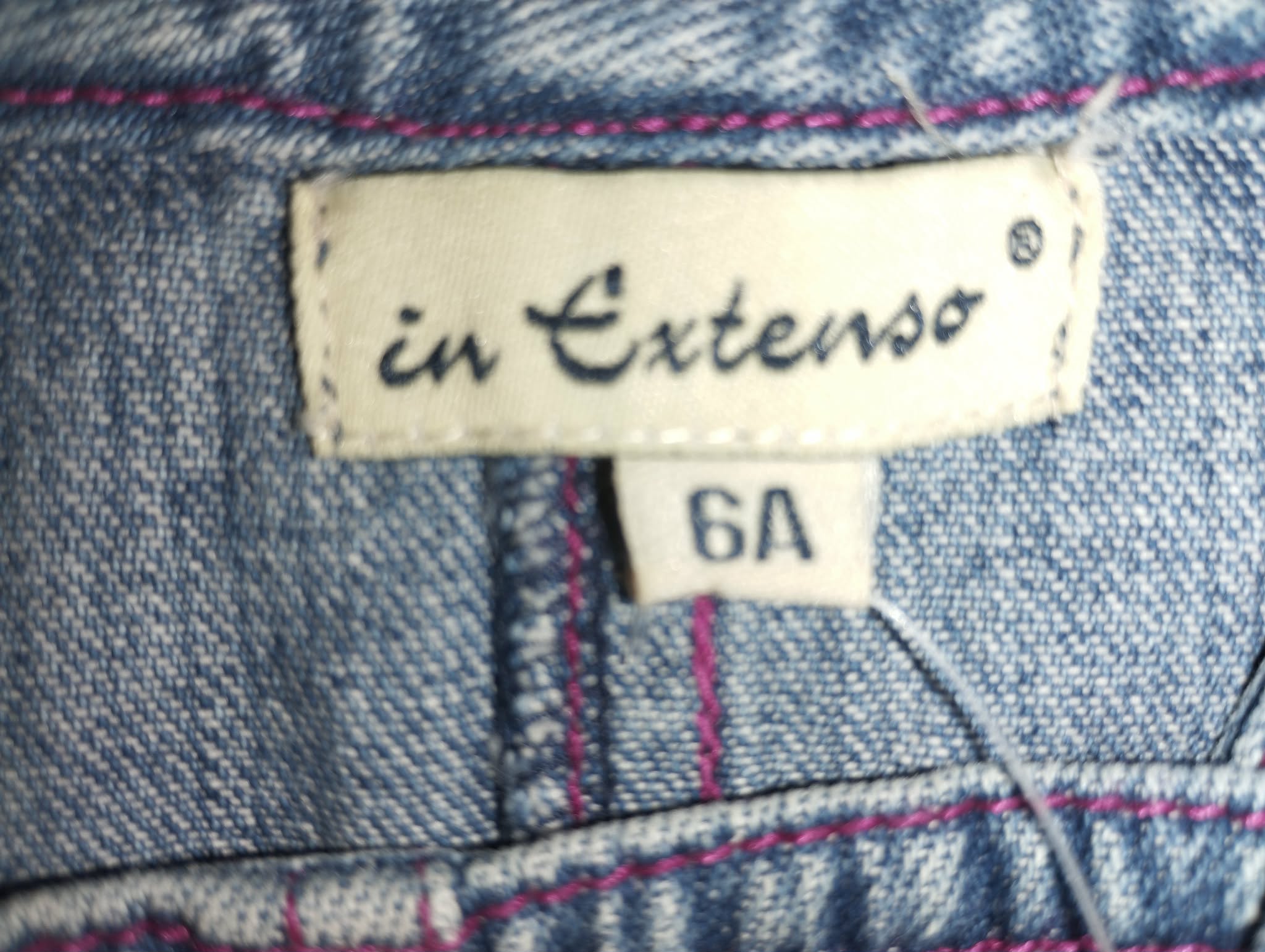 Robe Jean Bretelles "In Extenso" 6 Ans